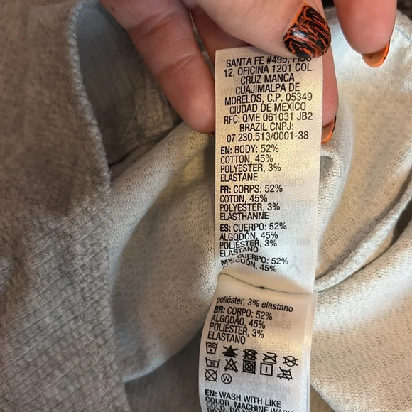 Roxy Waffle Knit Bodysuit Gray SM208 - Picture 8 of 8